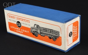 Empty box dinky supertoys 531 leyland comet lorry jj437 front
