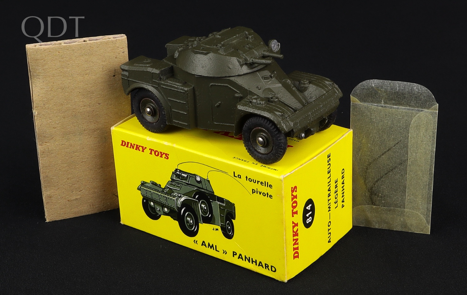 TOP ! DINKY TOYS - MILITARIA - PANHARD E.B.R. ARMOURED CAR 815