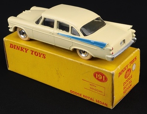 Dinky toys 191 dodge royal sedan jj595 back