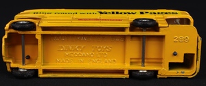 Dinky toys 289 routemaster bus yellow  pages jj602 base