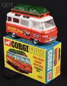 Corgi toys 508 holiday camp special bus jj693 front