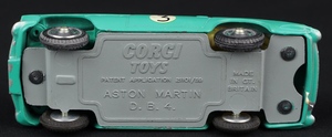 Corgi toys 309 aston martin competition model jj762 base