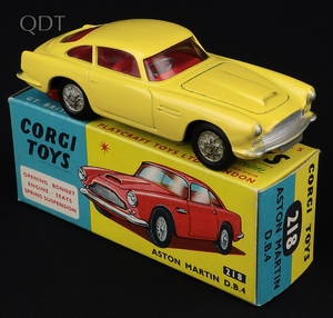 Corgi toys 218 aston martin db4 jj764 front