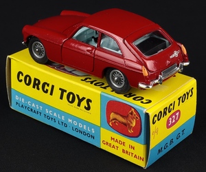 Corgi toys 327 mgb gt jj791 back