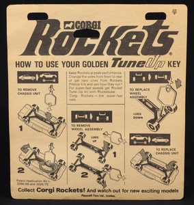Corgi rockets 901 aston martin jj824 back