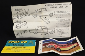 Spot on ford zodiac jj827 leaflet instructions