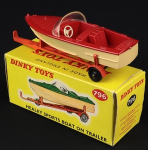 Dinky toys 796 healey sports boat trailer jj832 back