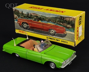 Nicky dinky toys 137 plymouth fury sports jj834 front