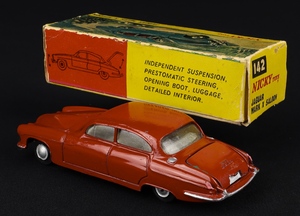 Nicky dinky toys 142 jaguar mark x saloon jj835 back