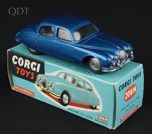 Corgi toys 208m jaguar 2.4 litre saloon jj838 front