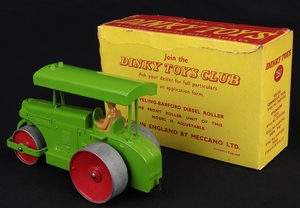 Dinky toys 251 aveling barford diesel roller kk19 back