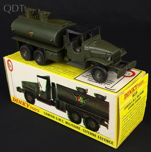 French dinky toys 823 military tanker kk25 front