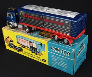 Corgi toys 1137 ford tilt cab h series detachable trailer express service kk40 back
