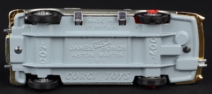 Corgi toys 270 james bond aston martin kk55 base