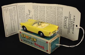 Spot on models 191sunbeam alpine convertible kk62 back