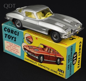 Corgi toys 310 1 chevrolet corvette sting ray kk82 frnt
