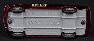 Corgi toys 322 rover 2000 monte carlo kk89 base