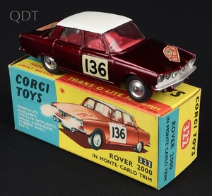 Corgi toys 322 rover 2000 monte carlo kk89 front