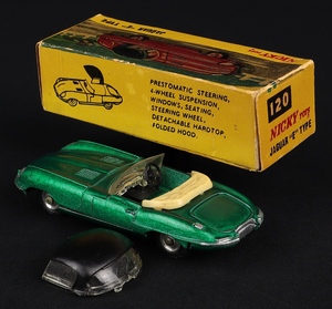 Nicky dinky toys 120 e type jaguar kk97 back