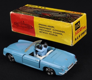 Nicky dinky toys 113 mgb sports kk106 back