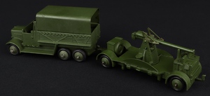 Dinky toys 151b 6 wheeled wagon 161b anti aircraft gun kk113 back