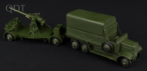 Dinky toys 151b 6 wheeled wagon 161b anti aircraft gun kk113 front