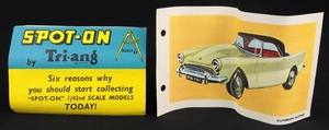 Spot on 191 sunbeam alpine convertible kk115 leaflet