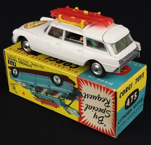 Corgi toys 475 citroen safari olympic winter sports kk139 back