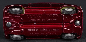 Corgi  toys 226 1 mini minor kk1350 base