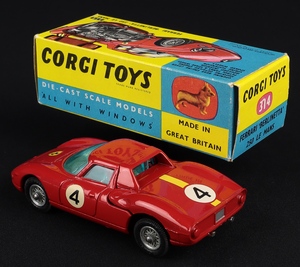 Corgi toys 314 ferrari berlinetta 250 le mans kk1351 back