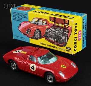 Corgi toys 314 ferrari berlinetta 250 le mans kk1351 front