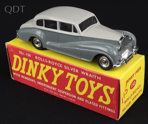 Dinky toys 150 rolls royce silver wraith kk154 front