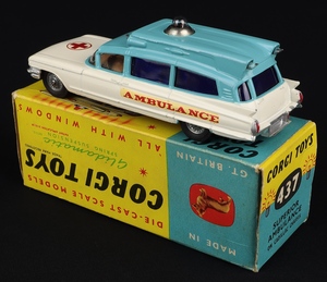 Corgi toys 437 superior ambulance cadillac chassis kk161 back