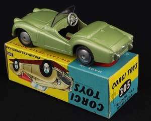 Corgi toys 305 triumph tr3 sports car kk162 back