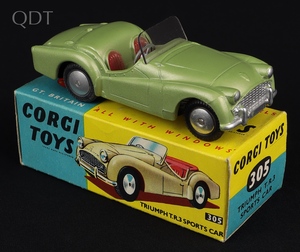 Corgi toys 305 triumph tr3 sports car kk162 front