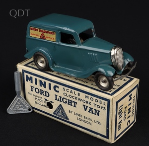 Tri ang minic 2m ford light van kk170 front