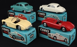 Corgi toys gift set 1 carrimore transporter 4 cars set kk173 cars back