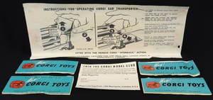 Corgi toys gift set 1 carrimore transporter 4 cars set kk173 instructions