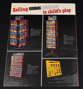 Presenting  corgi dealer's prmotional booklet kk174 back