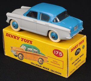 Dinky toys 175 hillman minx saloon kk184 back