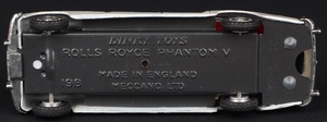 Dinky toys 198 rolls royce phantom v kk192 base