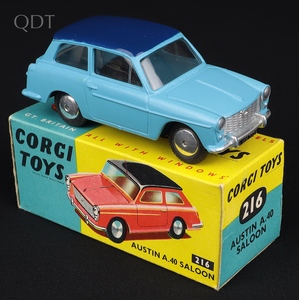 Corgi toys 216 austin a40 saloon kk195 front