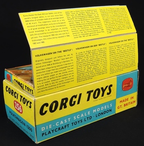 Corgi toys 256 1 vw 1200 east african safari rhino kk221 plinth