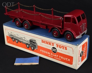 Dinky toys 505 foden flat truck chains kk255 front