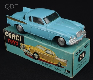 Corgi 211 studebaker golden hawk kk272 front