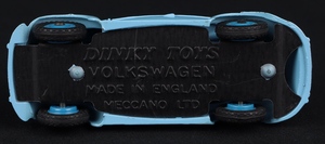Dinky toys 181 volkswagen kk294 base