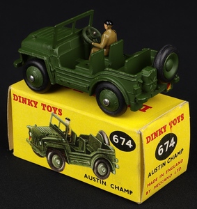 Dinky toys 674 austin champ kk304 back