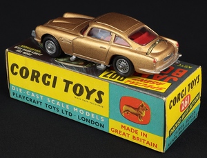 Corgi toys 261 james bond aston martin kk310 back