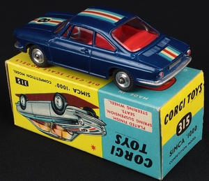 Corgi toys 315 simca 1000 1 competition model kk314 