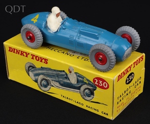 Dinky toys 230 talbot lago racing car kk332 front